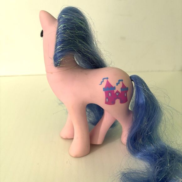 My Little Pony MLP G1 Princess Pony Eyelashes Blue Pink 1991 China Hasbro - Picture 4 of 10